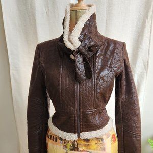 Brown suede style jacket